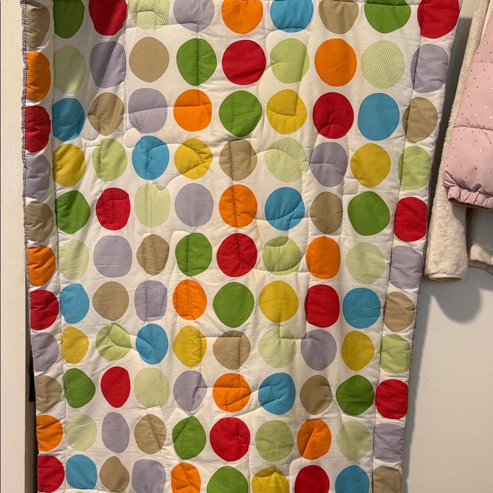 Colorful Alphabet Kids Quilt Measurements 33 x 42 inches - Picture 2 of 3